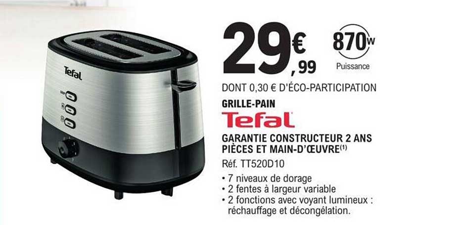 tefal grille-pain