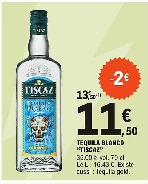 tequila blanco "tiscaz"