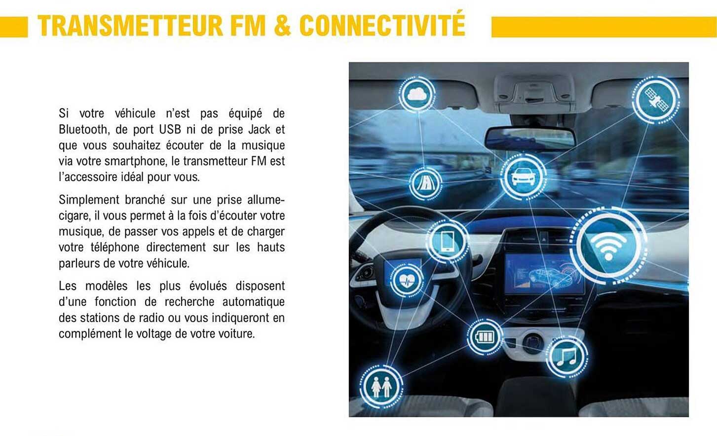 transmetteur fm & connectivité
