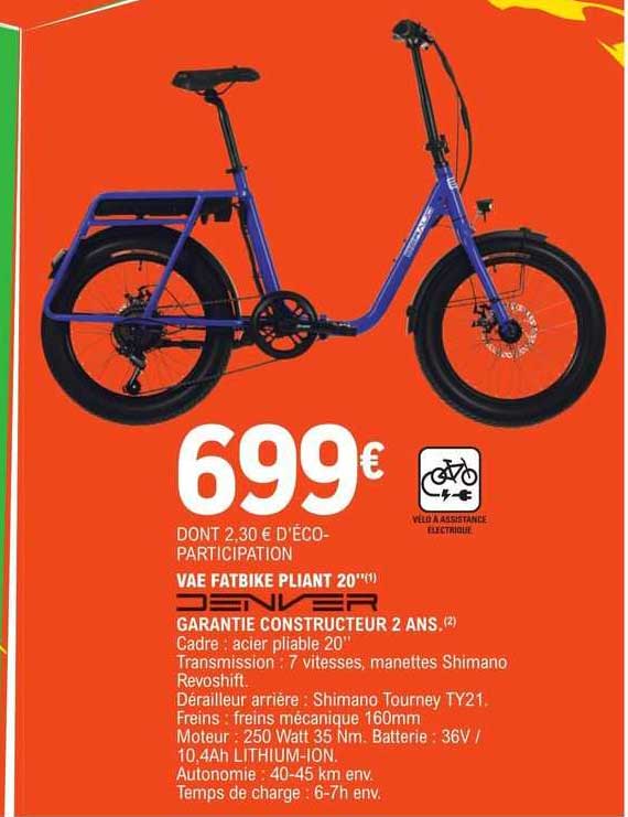 vae fatbike pliant 20" denver