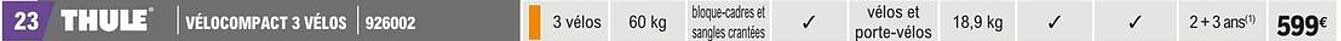 vélocompact 3 vélos thule