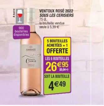 ventoux rosé 2022 sous les cerisiers