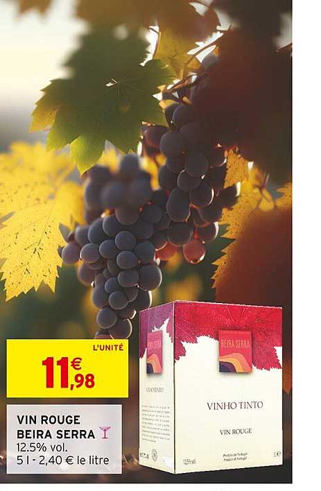vin rouge beira serra
