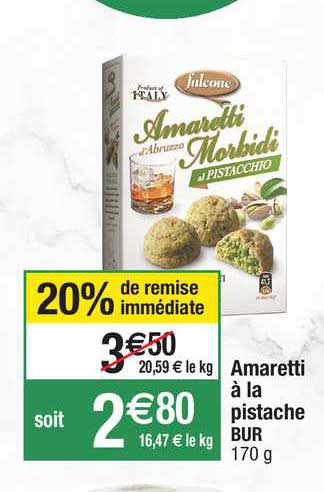 amaretti à la pistache bur