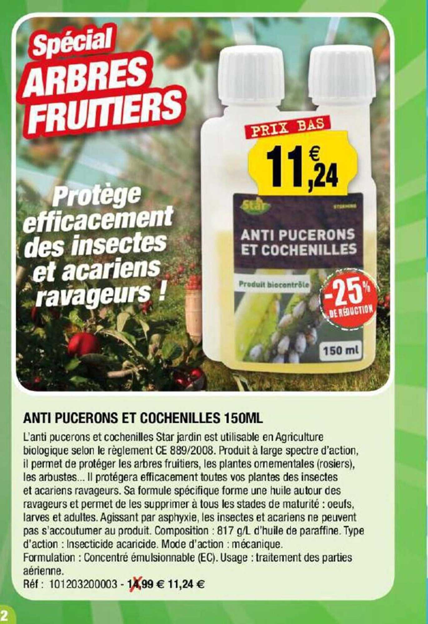 anti pucerons et cochenilles 150 ml