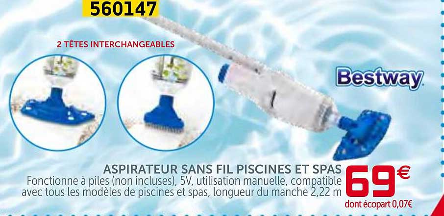 aspirateur sans fil piscines et spas bestway