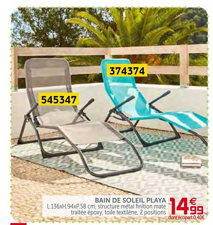 bain de soleil playa