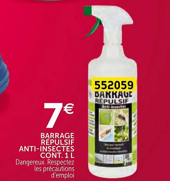 barrage répulsif anti-insectes cont. 1 l