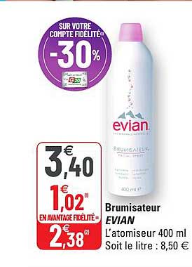 Brumisateur évian