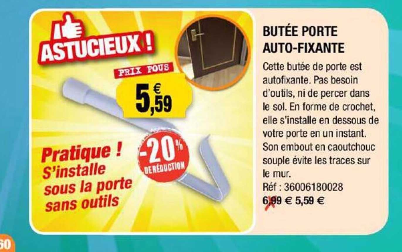 butée porte auto-fixante