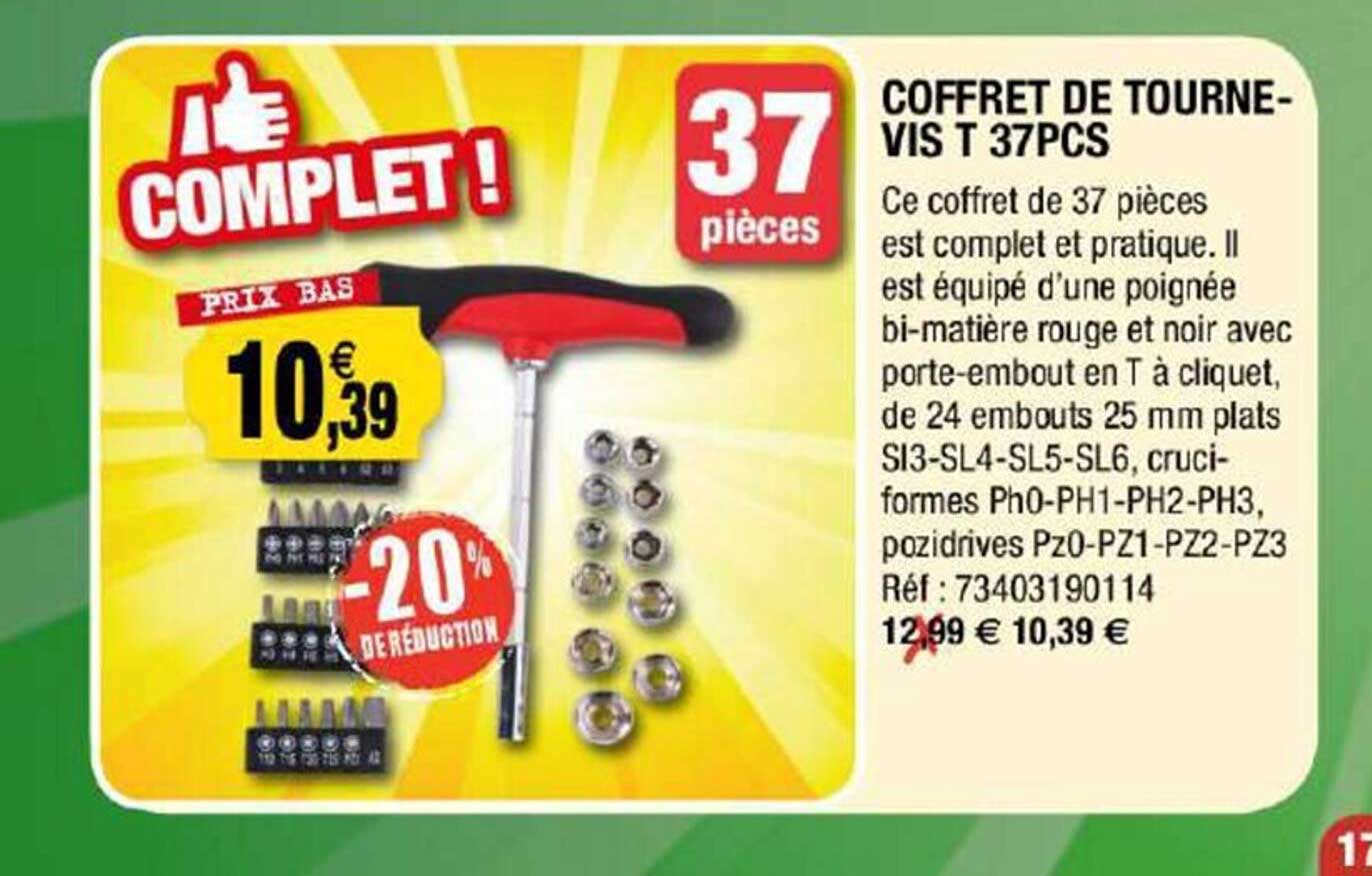 coffret de tournevis t 37 pcs