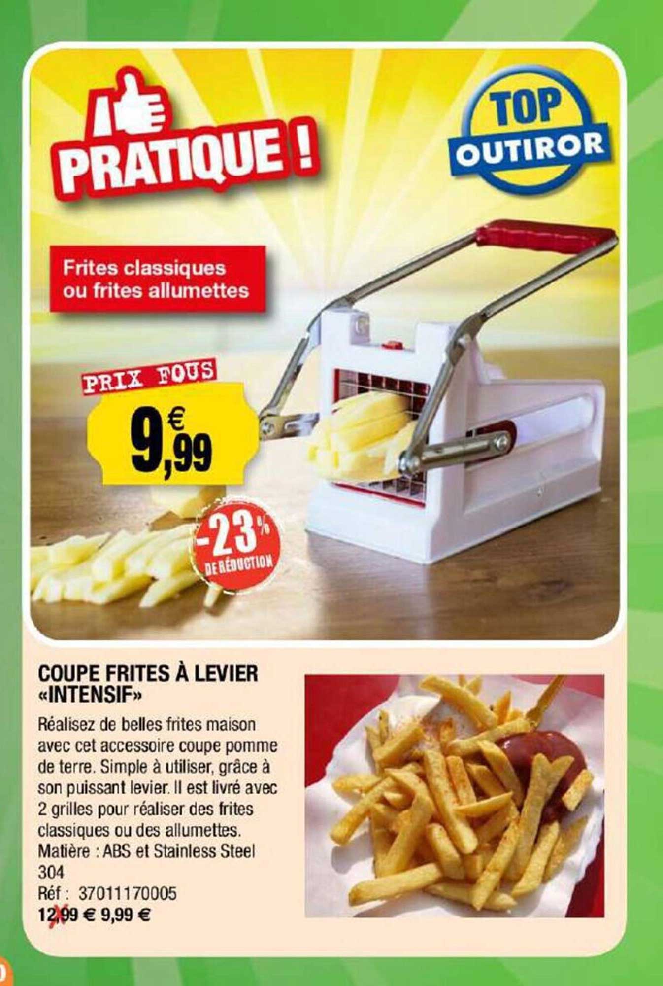 coupe frites à levier "intensif"