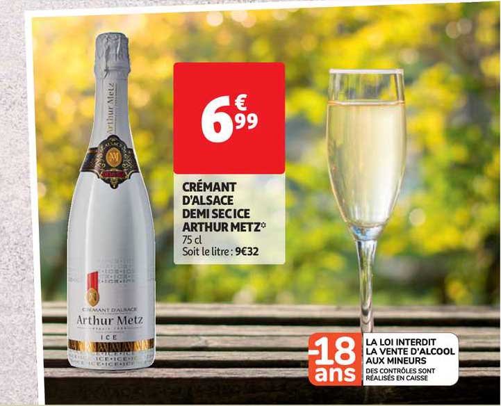 crémant d'alsace demi secice arthur metz
