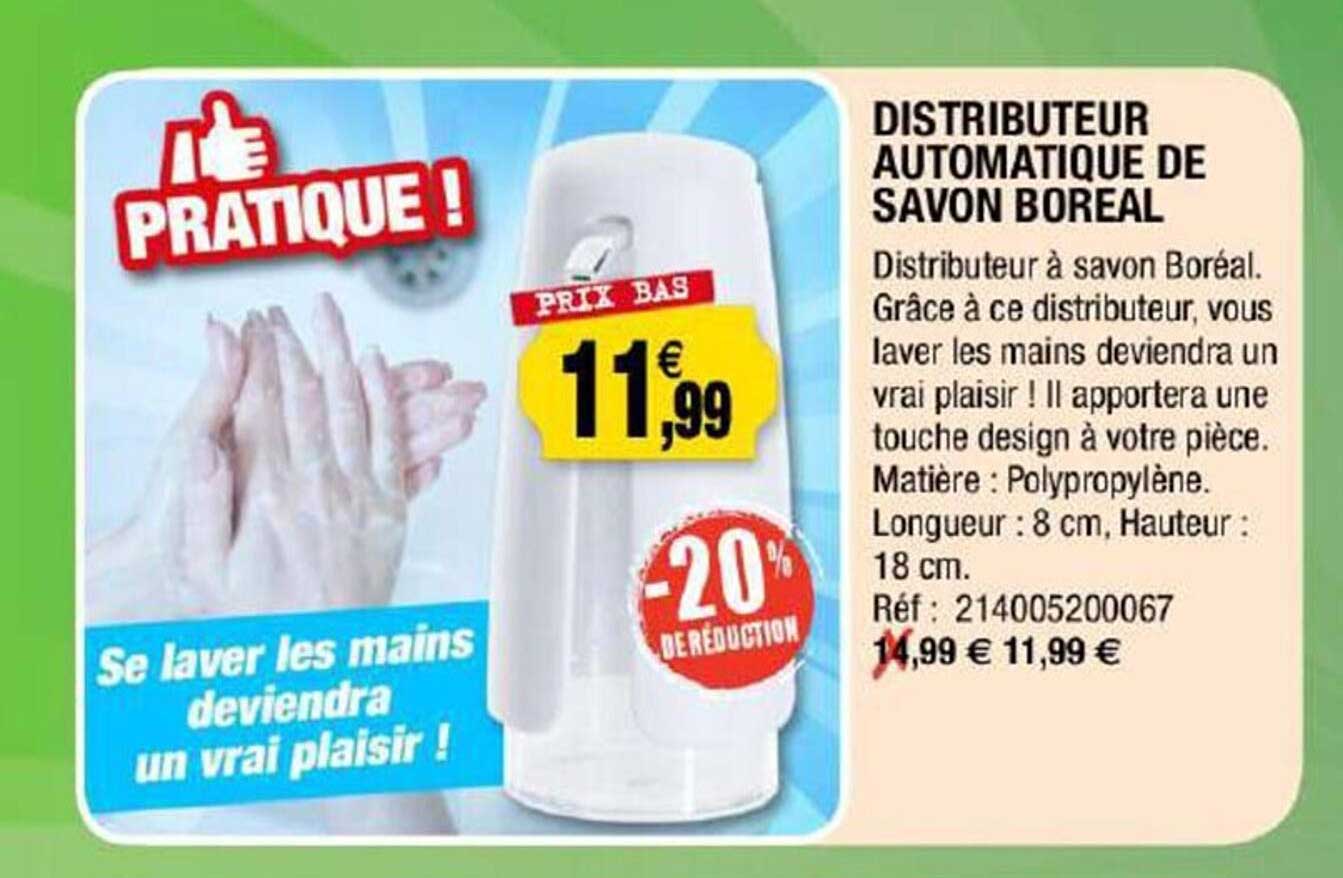 distributeur automatique de savon boreal