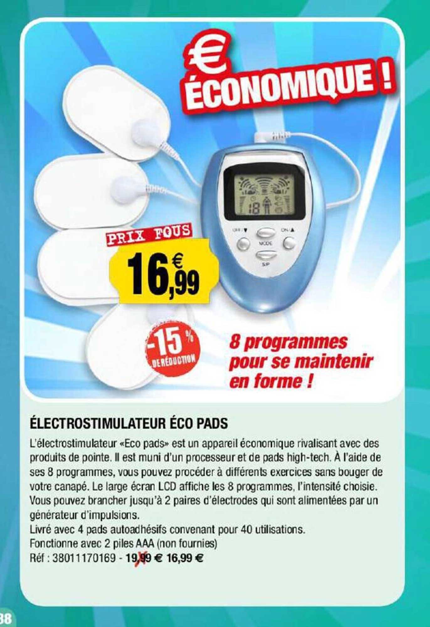 électrostimulateur éco pads