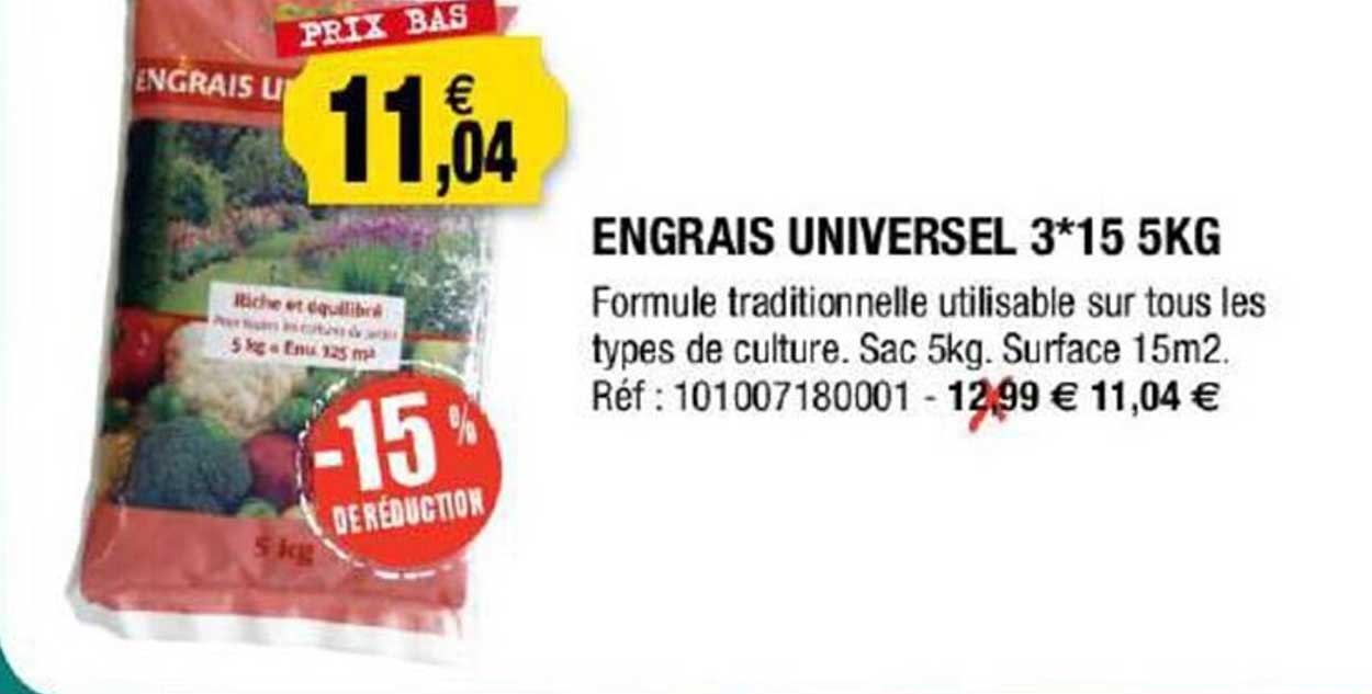 Engrais Universel 3 X 15 5 Kg