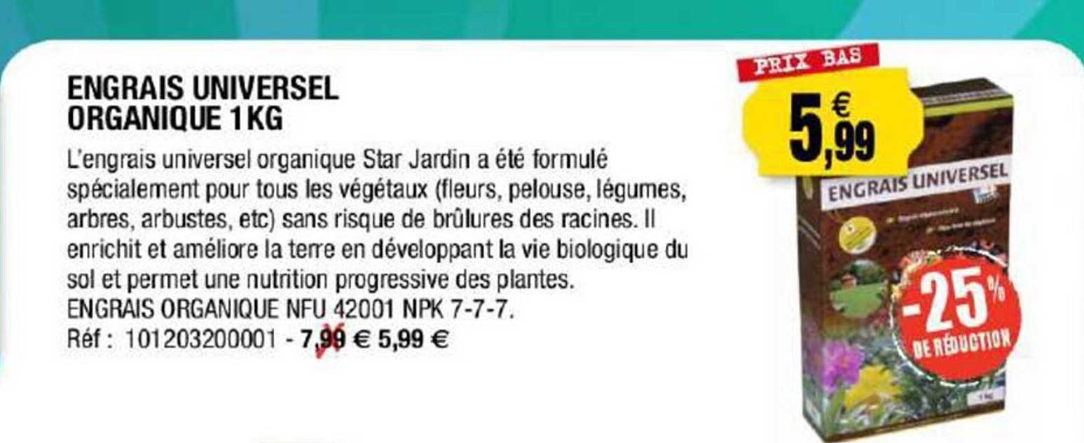 engrais universel organique 1 kg