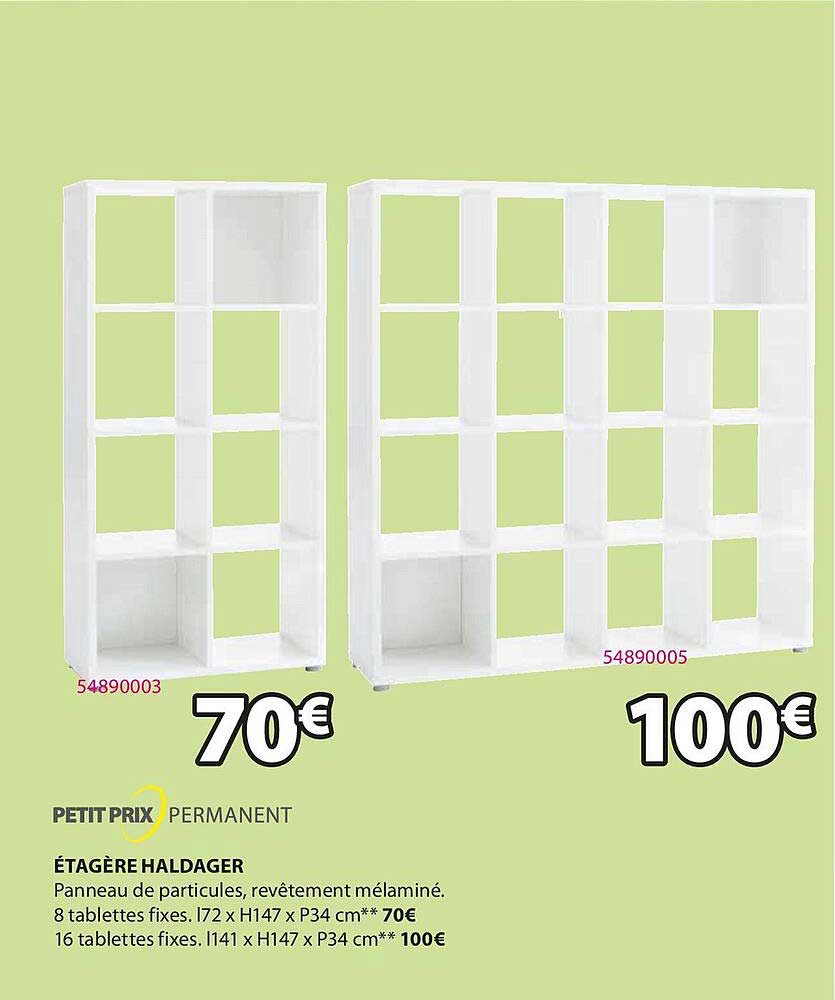 étagére haldager petit prix