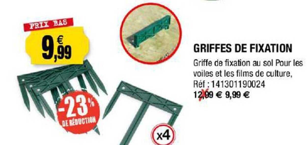 griffes de fixation
