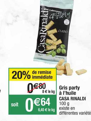 gris party à l'huile casa rinaldi