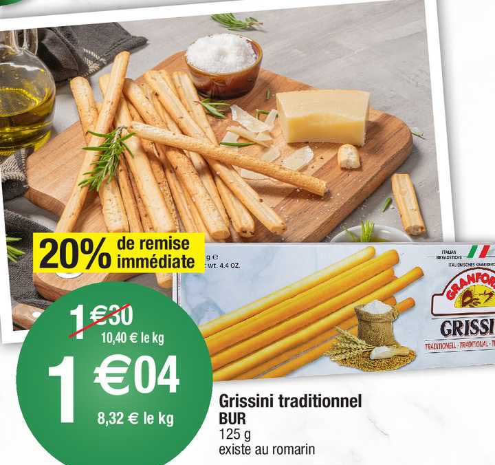 grissini traditionnel bur