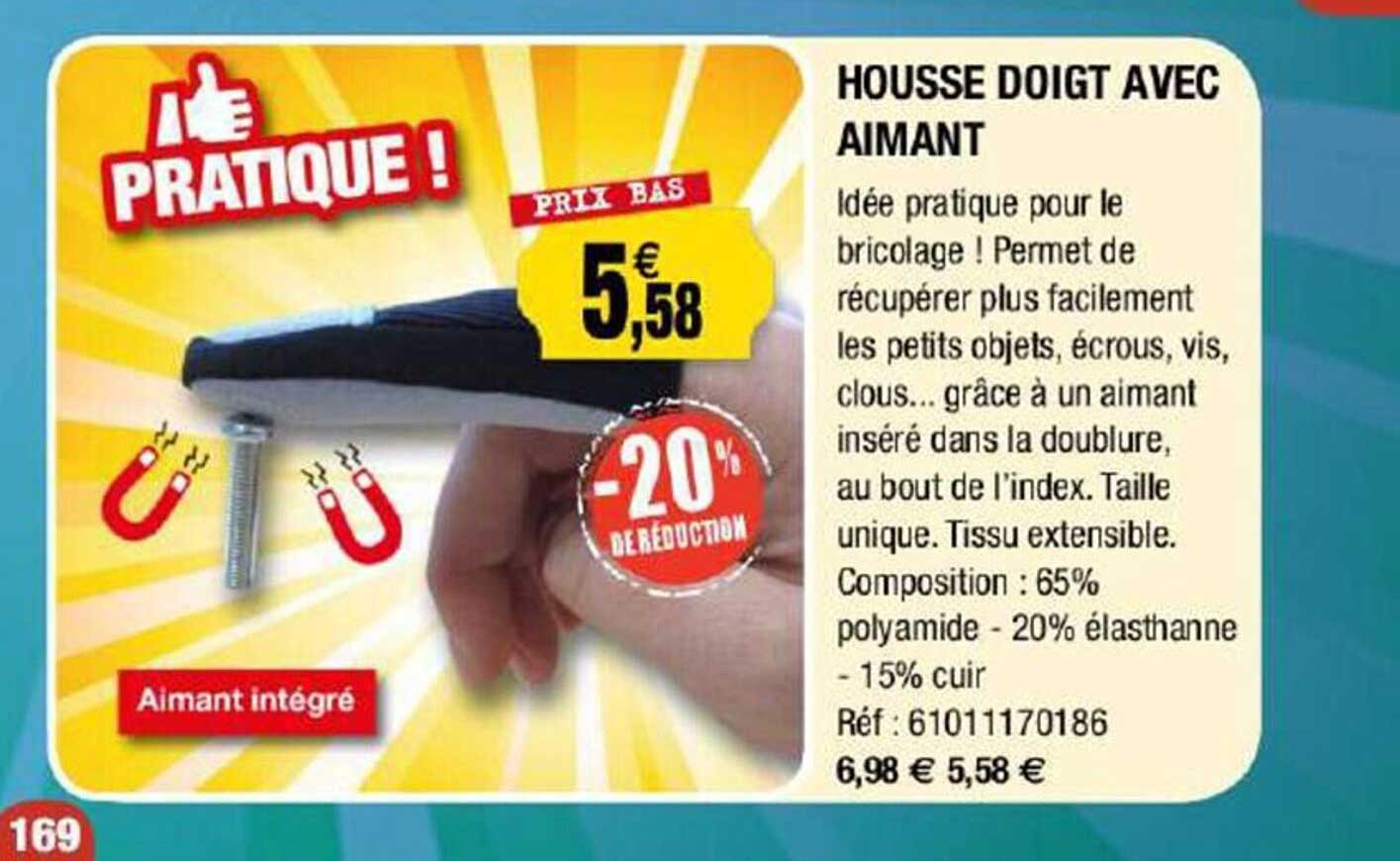 housse doigt avec aimant