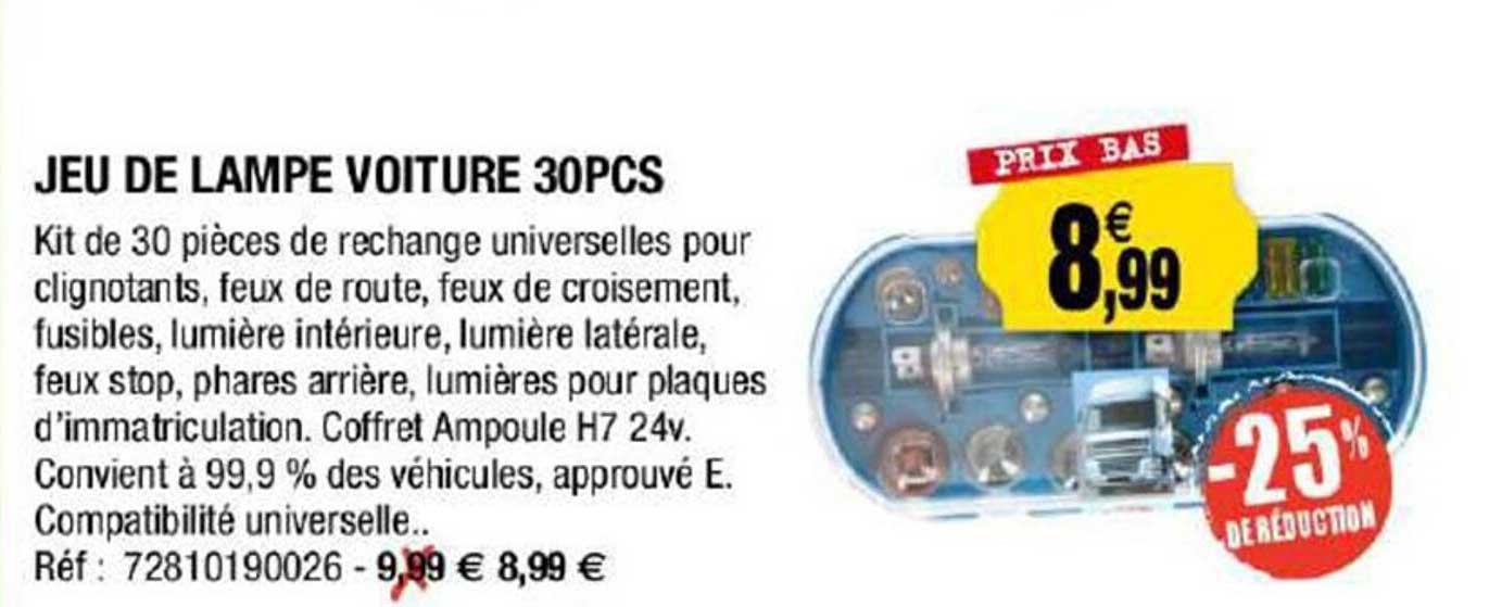 jeu de lampe voiture 30 pcs