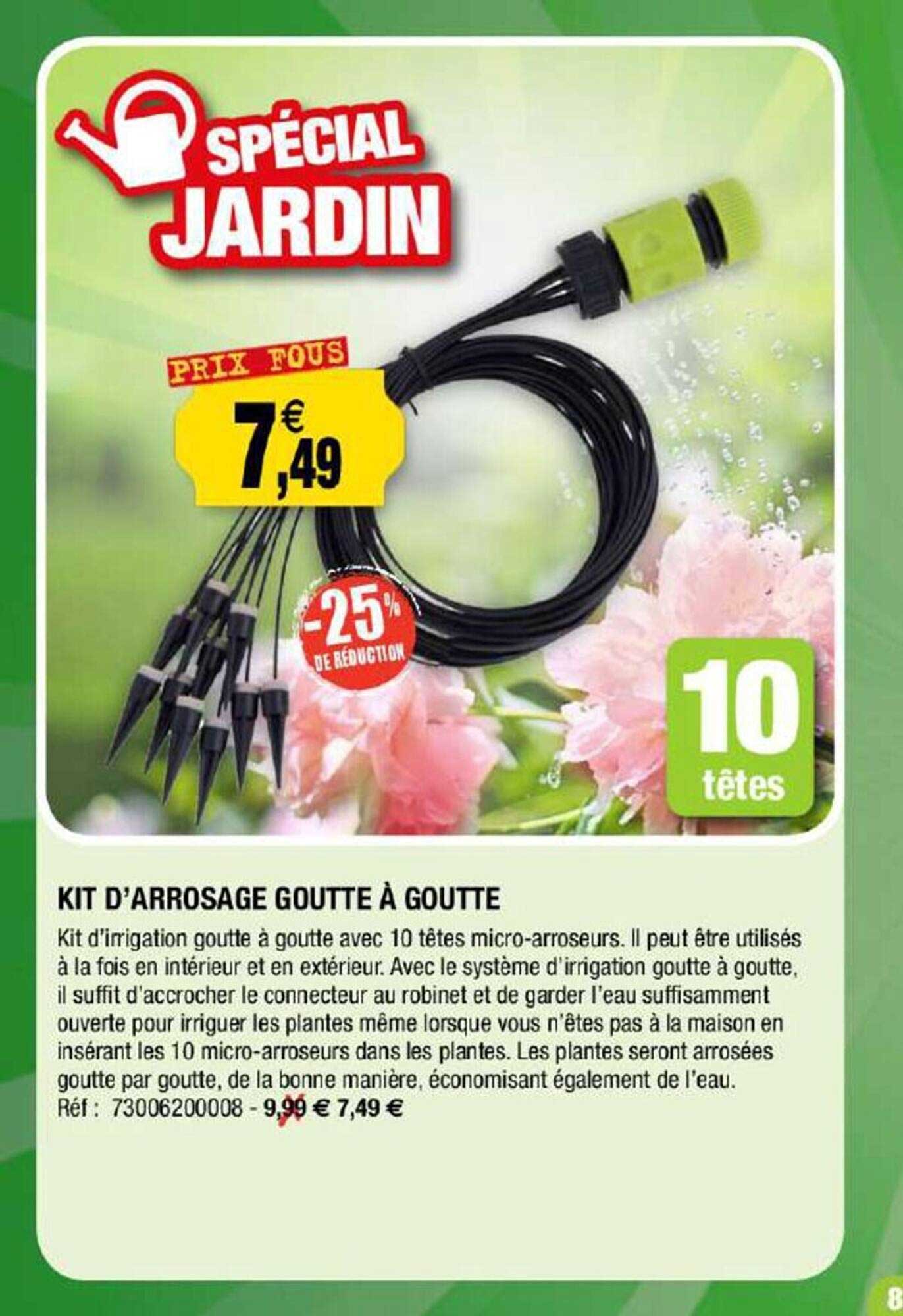 kit d'arrosage goutte à goutte