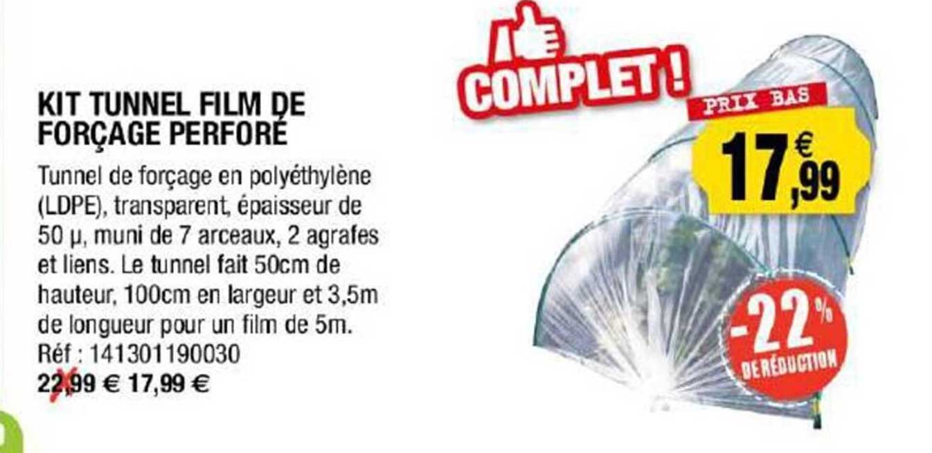 Kit Tunnel Film De Forçage Perforé