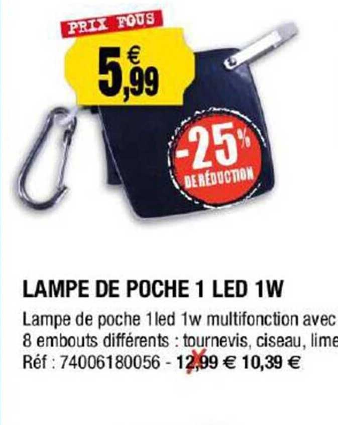 Lampe De Poche 1 Led 1 W