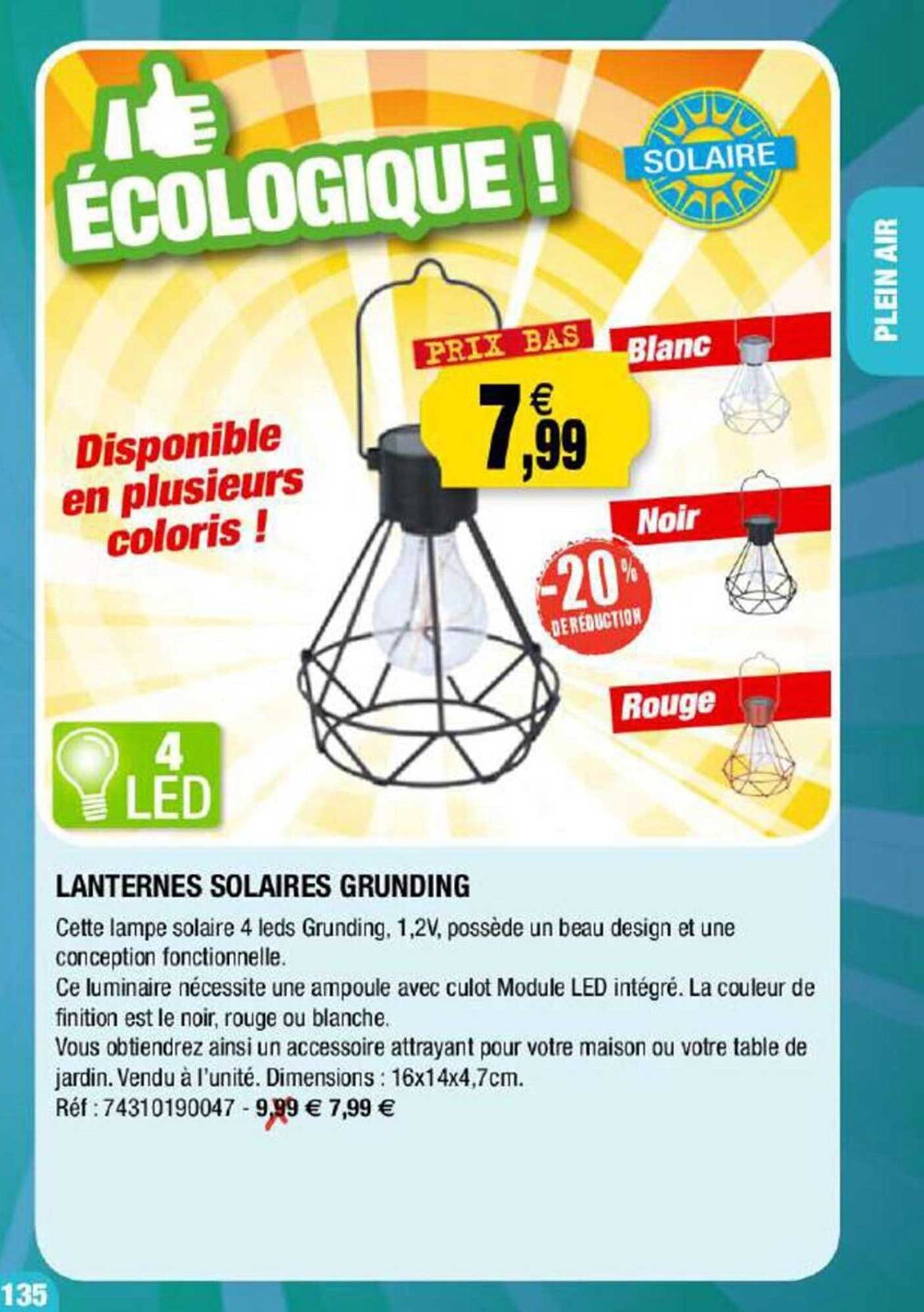 Lanternes Solaires Grunding