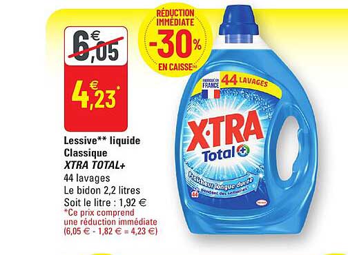 Lessive Liquide Classique Xtra Total+