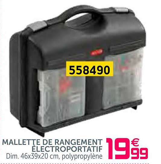 mallette de rangement électroportatif