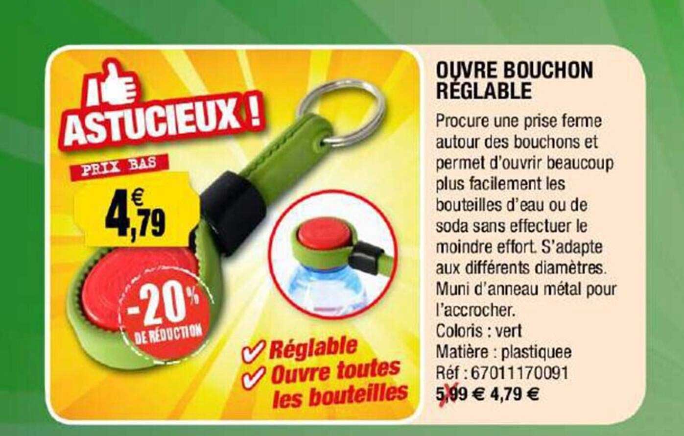 ouvre bouchon réglable