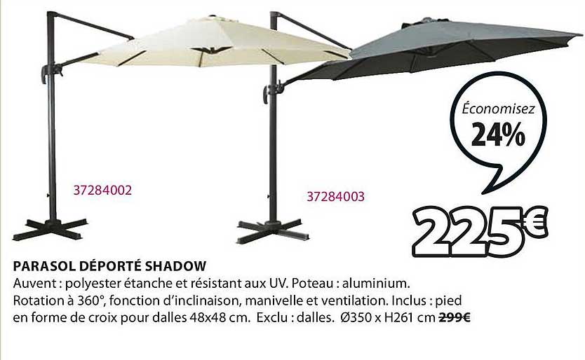 parasol déporté shadow