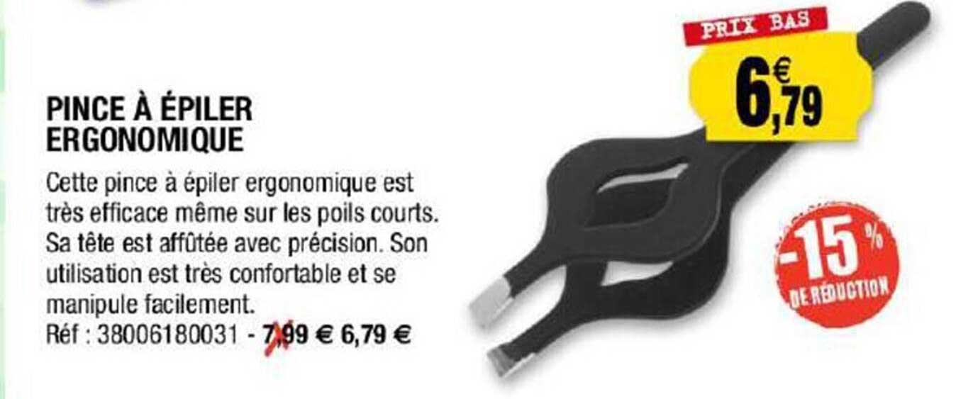 pince à épiler ergonomique