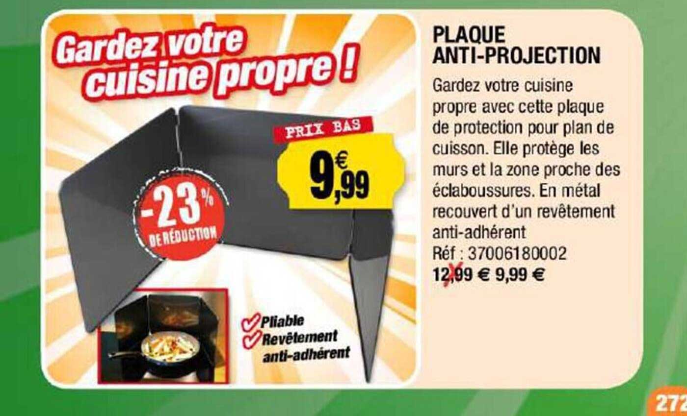 plaque anti-projection