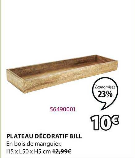 plateau décoratif bill
