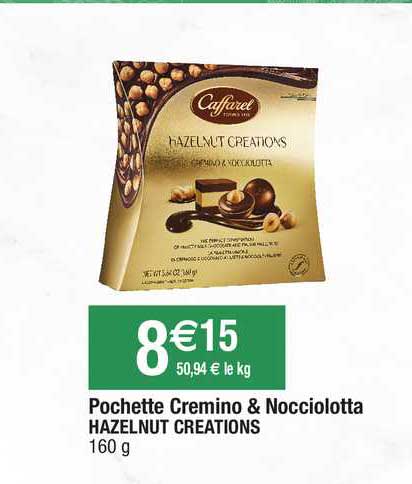 pochette crémino & nocciolotta hazelnut creations