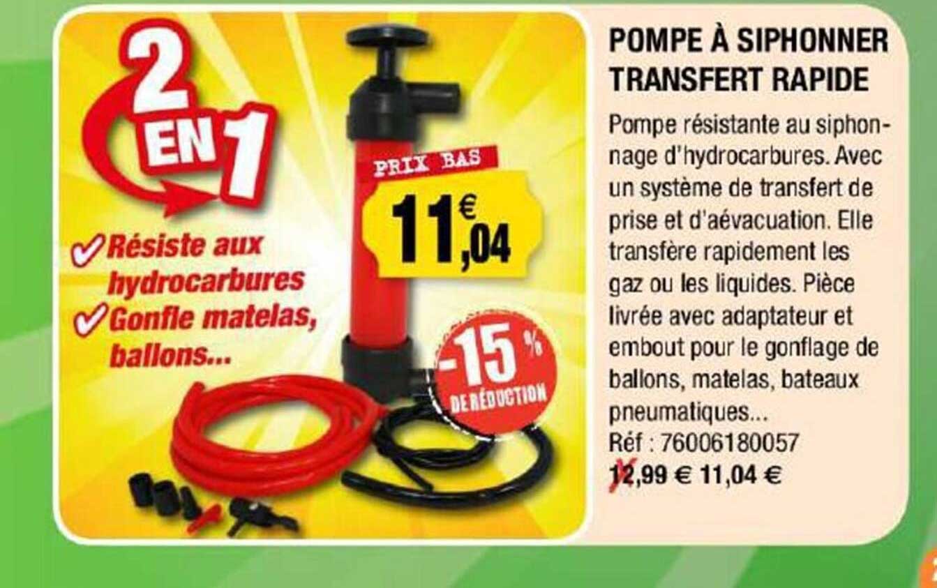 pompe à siphonner transfert rapide