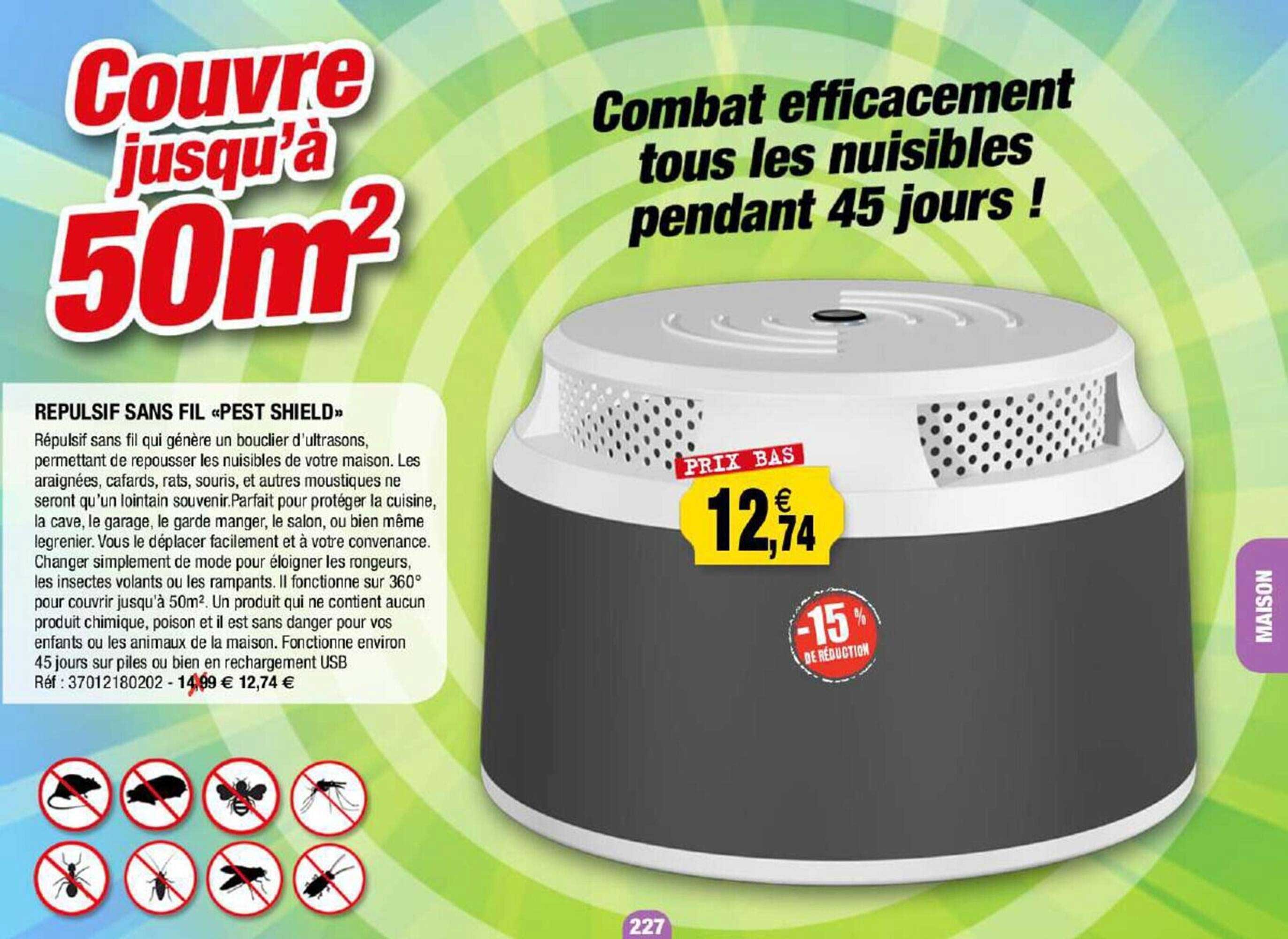 répulsif sans fil "pest shield"