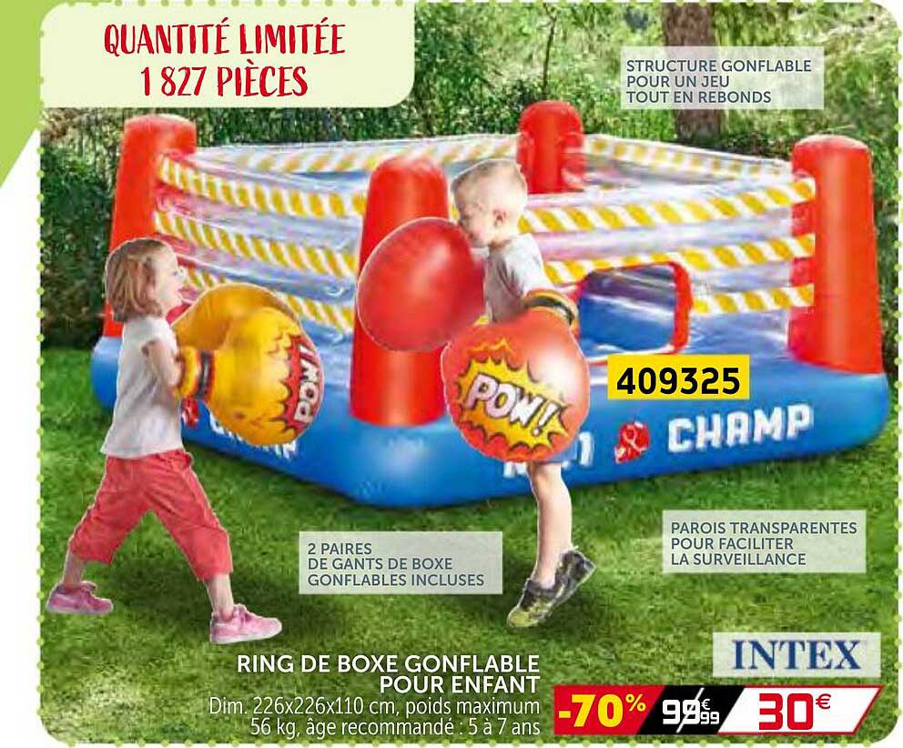 ring de boxe gonflable pour enfant intex