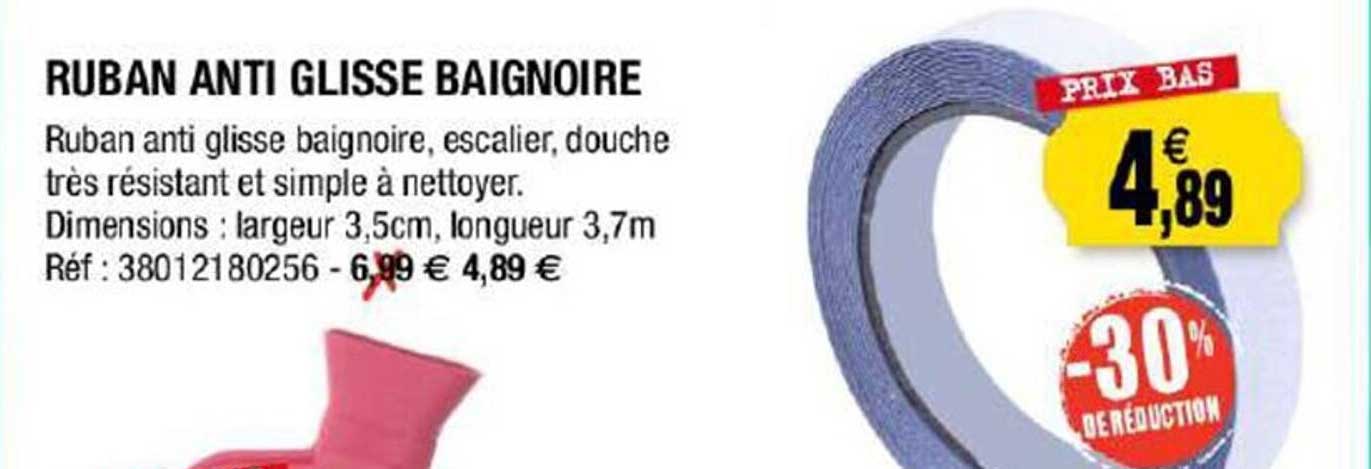 ruban anti glisse baignoire