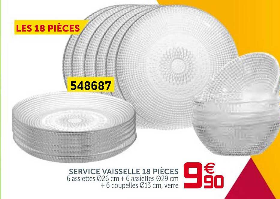 Service Vaisselle 18 Pièces