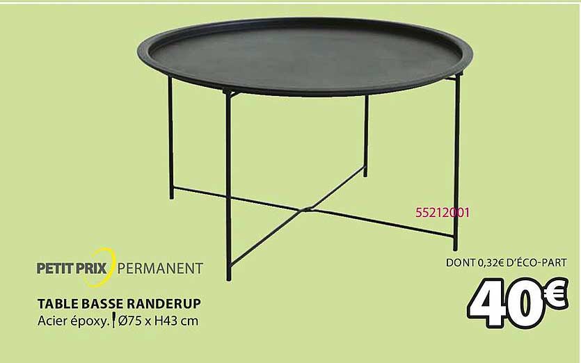 table basse randerup petit prix