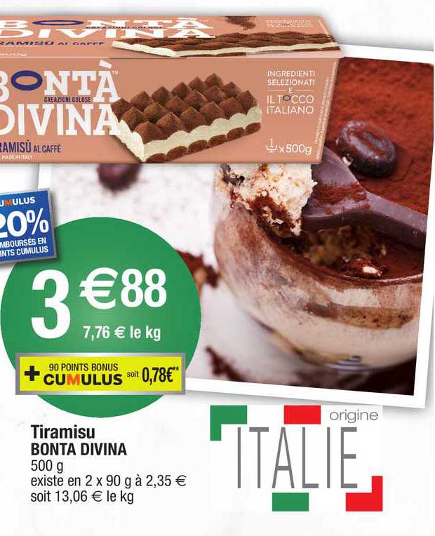 tiramisu bonta divina