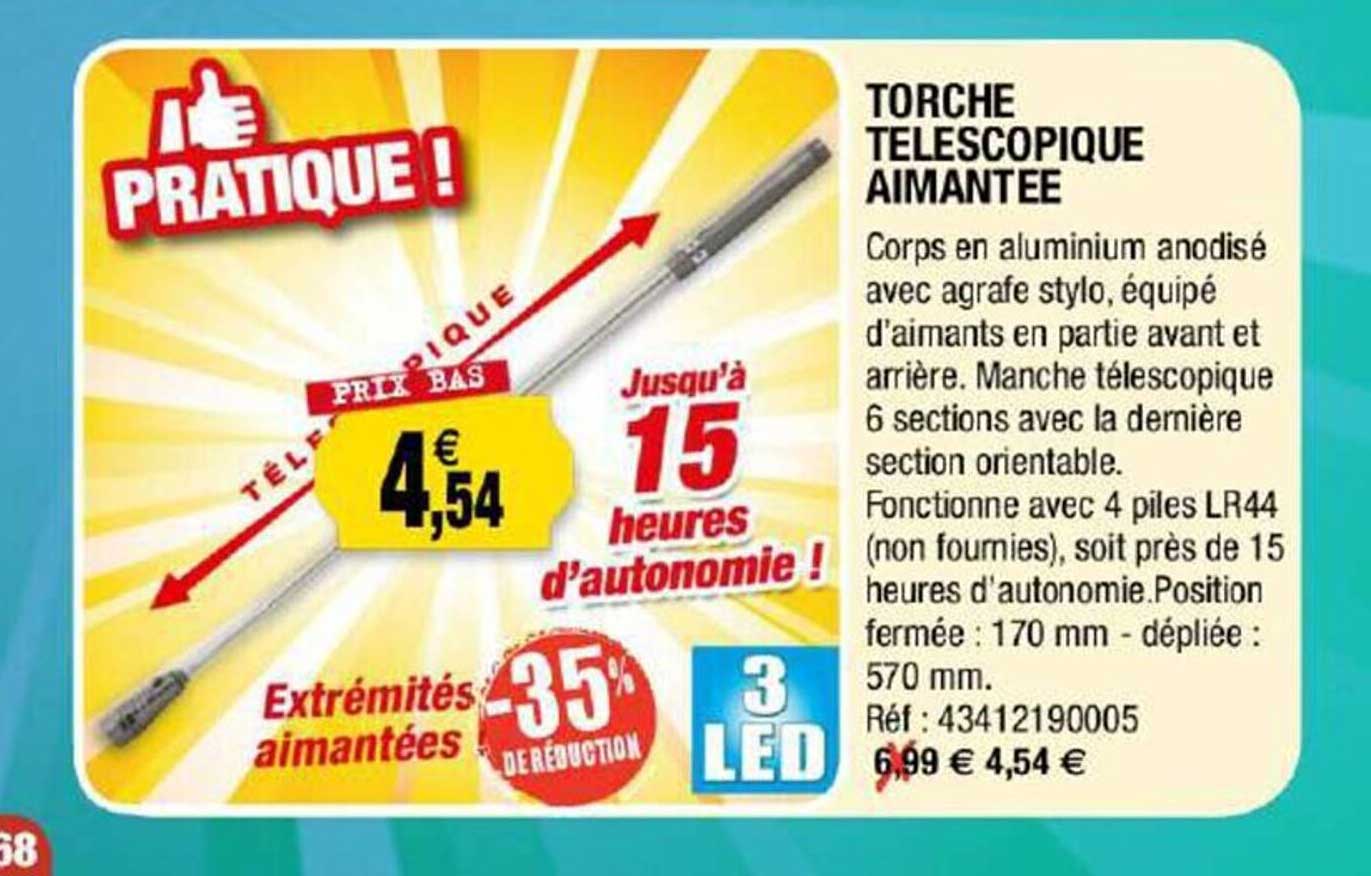 torche télescopiques aimantée