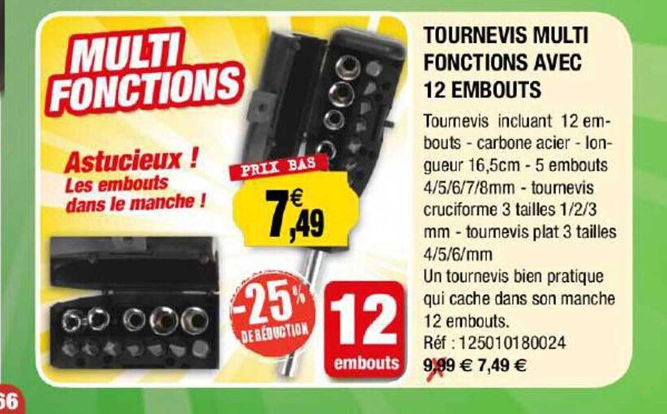 Tournevis Multi Fonctions Avec 12 Embouts