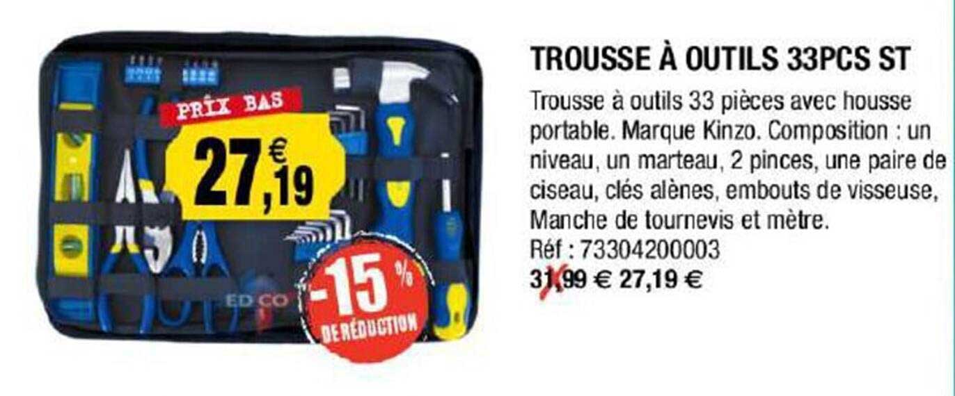 trousse à outils 33 pcs st