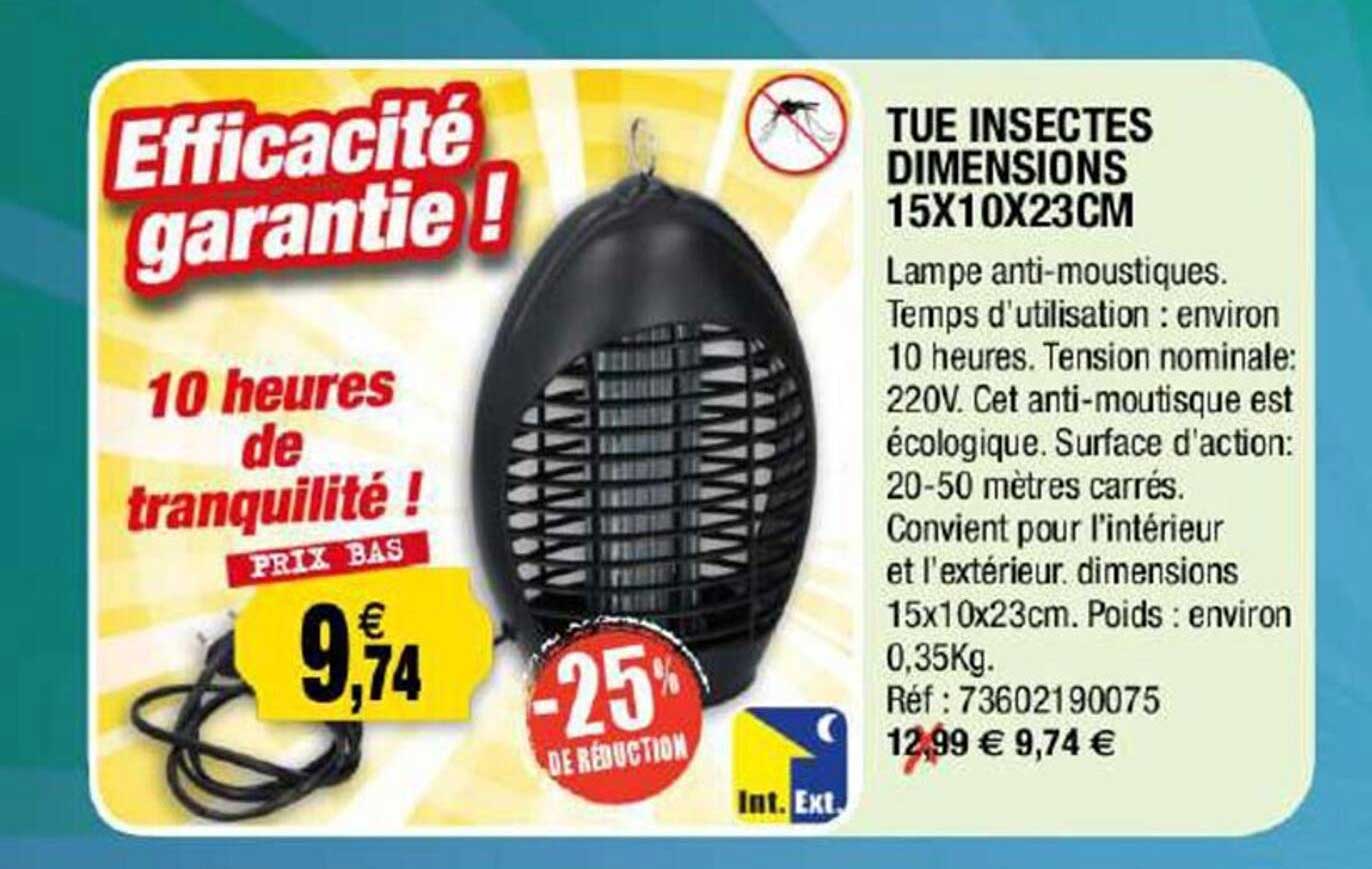 tue insectes dimensions 15 x 10 x 23 cm